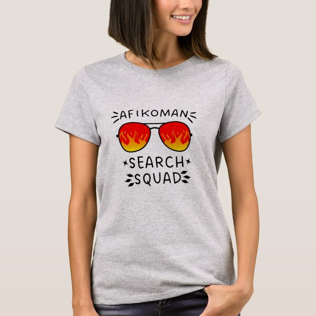 Passover Afikoman Search Squad T-Shirt (Front)