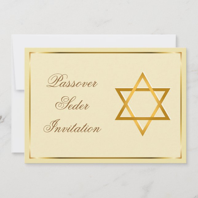 Passover Celebration Invitation Card (Front)