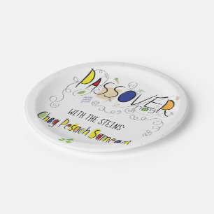 Passover Chag Sameach Paper Plate