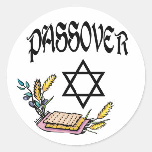 Passover Classic Round Sticker