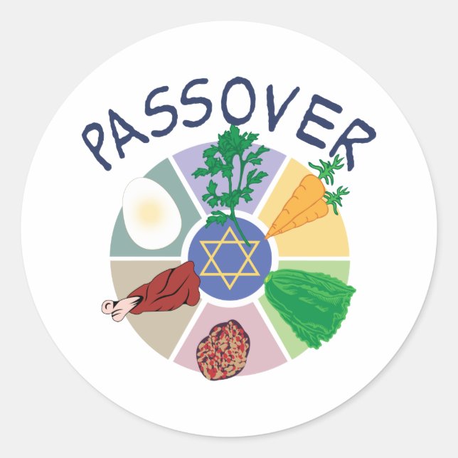 Passover Classic Round Sticker (Front)