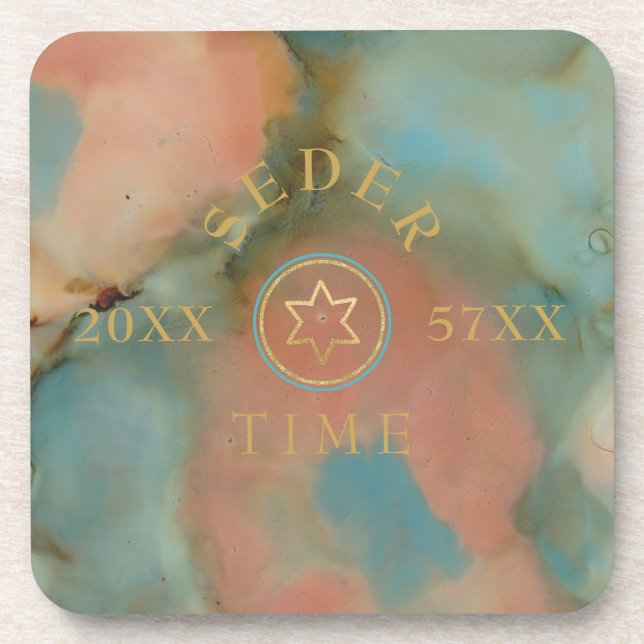 Passover Coasters Beautiful Shades of Colours (Front)