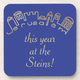 Passover Coasters "Jerusalem Passover Seder"