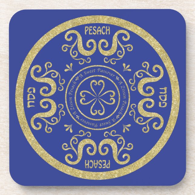 Passover Coasters "Passover Elegant" (Front)