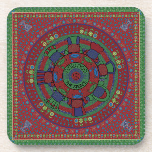 Passover Coasters "The Seder Table"