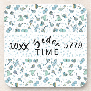Passover Coasters "Whimsical Seder Time"