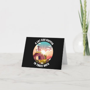 Passover Easter Cross of Jesus – A Lot Can Happen  Thank You Card