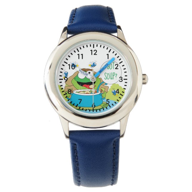 Passover Funny  Frog Got Soup Watch Personalise (Front)