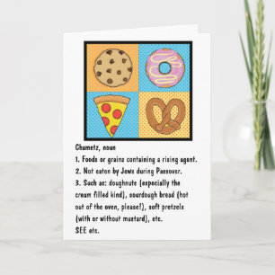 Passover Greeting Card Define Chametz