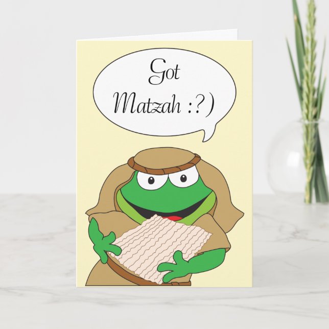 Passover Greeting Card "Got Matzah" (Front)