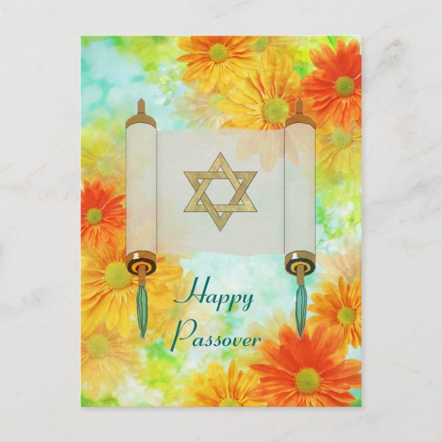 Passover Greetings Postcard (Front)