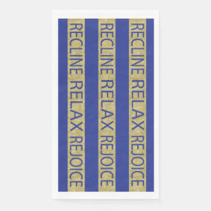 Passover Guest Towel Napkins Recline Relax Rejoice