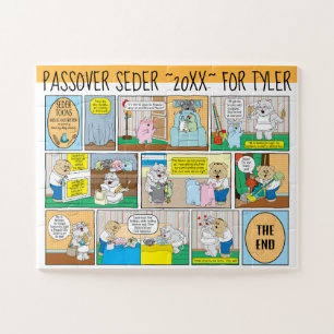 Passover Hametz Search Seder Toons Jigsaw Puzzle