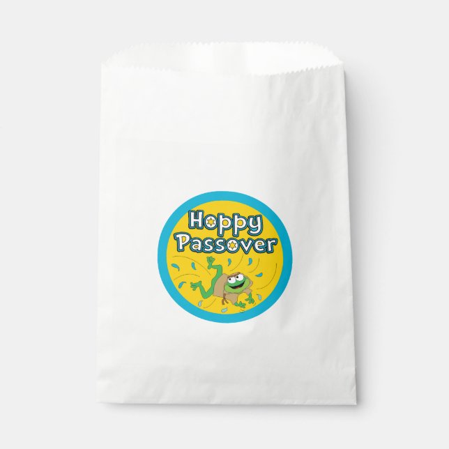 Passover "Hoppy Passover Frog" Goodie Favour Bag (Front)