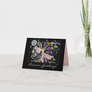 Passover Jerusalem Moon Card