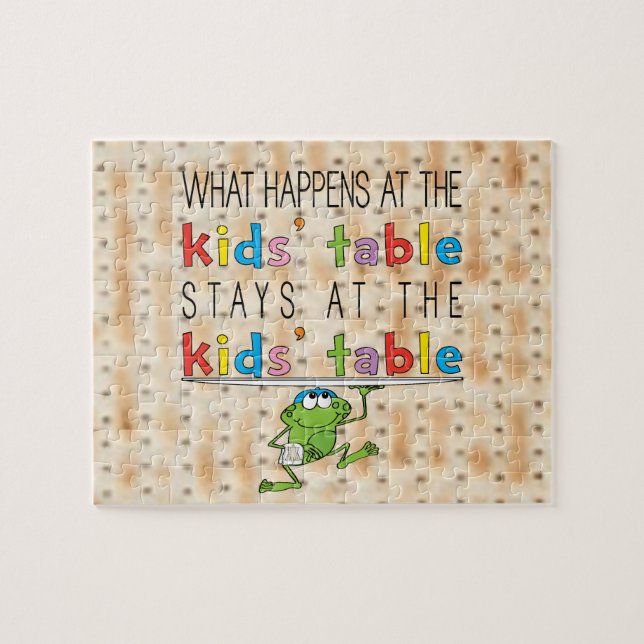 Passover Kids' Table Puzzle for Children (Horizontal)
