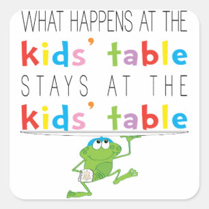 Passover "Kids' Table" Stickers 1 1/2" & 3" round