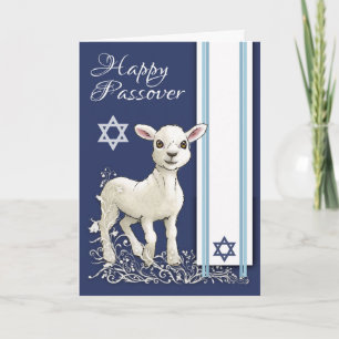 Passover Little Lamb Star And Tallit Card