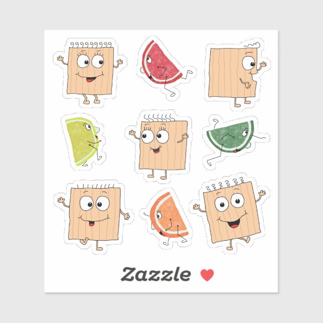 Passover Matzah/Candy Custom Shaped Stickers (Sheet)