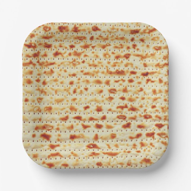Passover Matzah decor Paper Plate (Front)