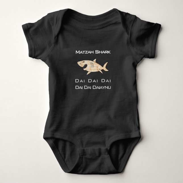 Passover Matzah Shark Kids'Baby Bodysuit (Front)