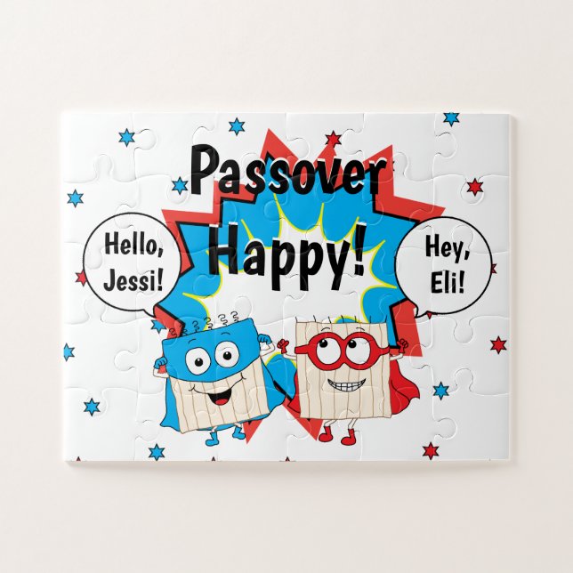 Passover Matzah Super Heroes Jigsaw Puzzle (Horizontal)