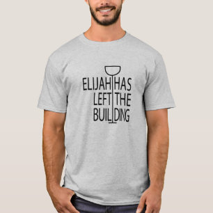 Passover Men Basic Funny T-Shirt Elijah building