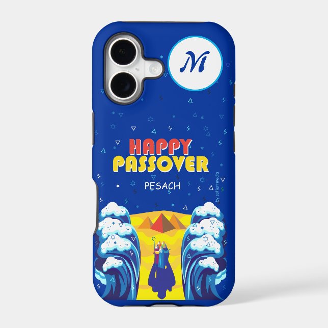 Passover MONOGRAM Exodus Red Sea Pop Art Pesach (Back)