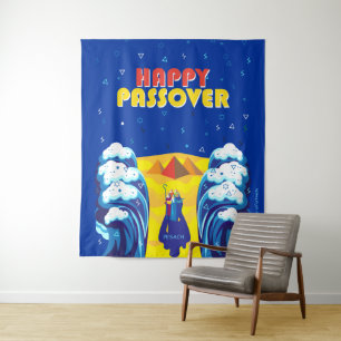 Passover Moses & Israelites' Exodus Pop Art Paint Tapestry