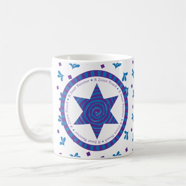 Passover Mug 11 oz. "A Sweet Passover" (Left)