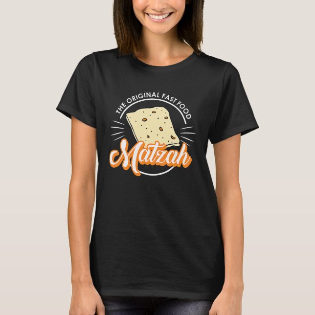 Passover Original Fast Food Matzah Seder Jewish Ho T-Shirt (Front)