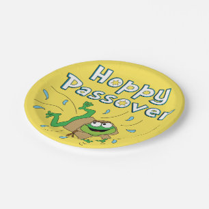 Passover Paper Plates "Hoppy Passover"