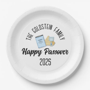 Passover Personalised Family Name  Paper Plate