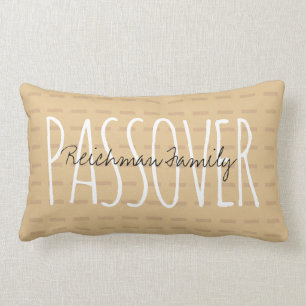PASSOVER Personalised Matza Script Lumbar Cushion