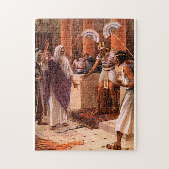 PASSOVER PESACH BIBLE PUZZLE MOSES AND PHARAOH (Vertical)