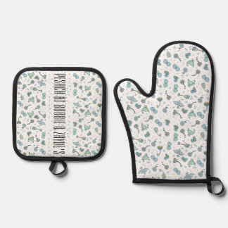 Passover Pretty Oven Mitt & Pot Holder Set
