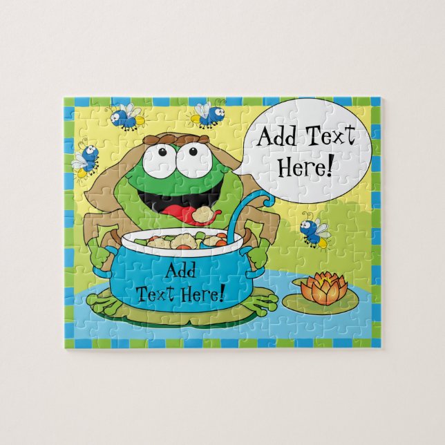 Passover Puzzle "Frog and Soup!" (Horizontal)