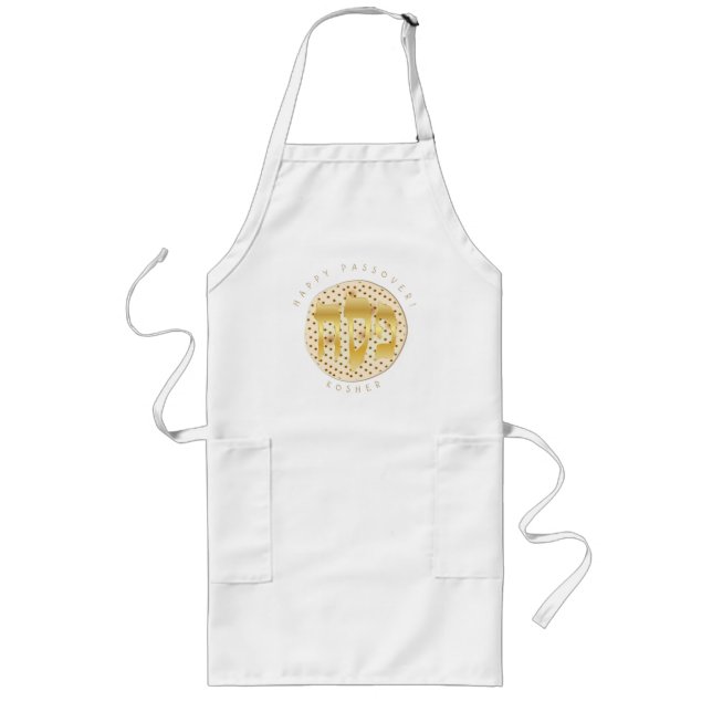 Passover Seder Kosher Matzah Pesach Long Apron (Front)