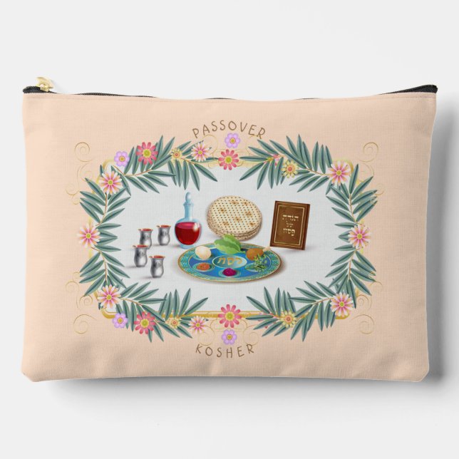 Passover Seder Kosher Pesach Matzah Accessory Pouch (Front)