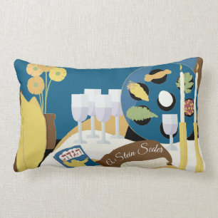 Passover Seder Lumbar Pillow "A Passover Seder