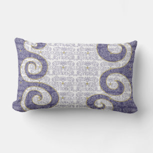 Passover Seder Lumbar Pillow "Passover Paisley"