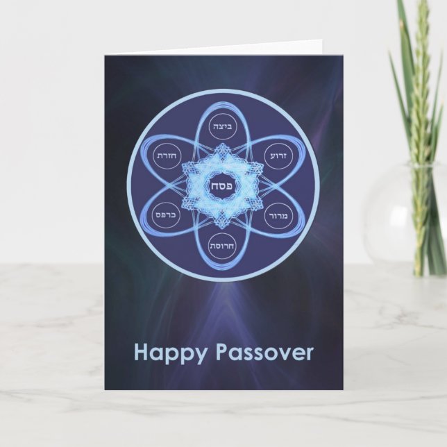 Passover Seder Plate Card (Front)