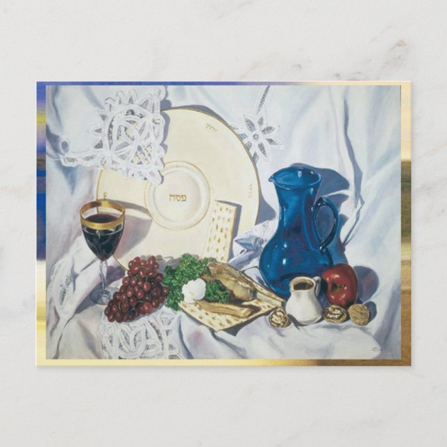Passover Seder Postcard (Front)