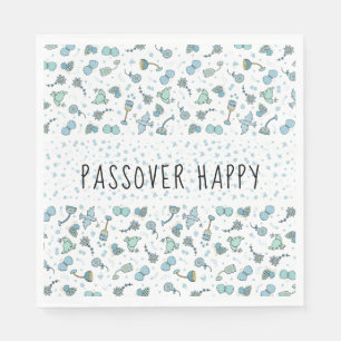 Passover Standard Napkins Whimsical Seder Pattern