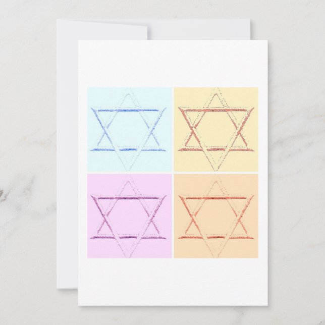 Passover Star of David Card (Front)