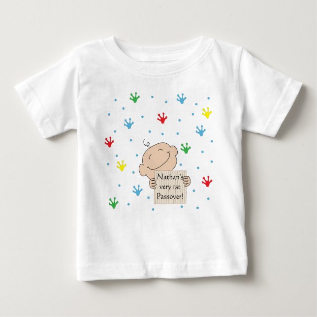 Passover T-Shirt 3-24 months Personalise (Front)