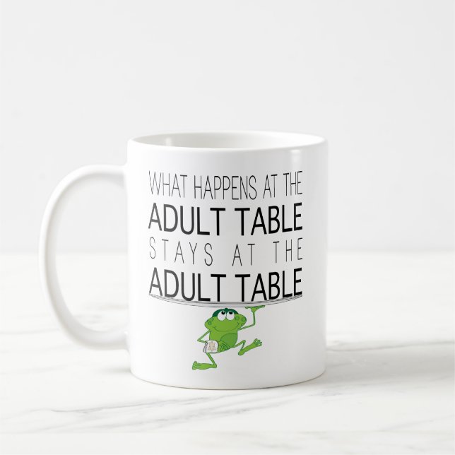 Passover "The Adult Table" 11 oz Coffee Mug (Left)