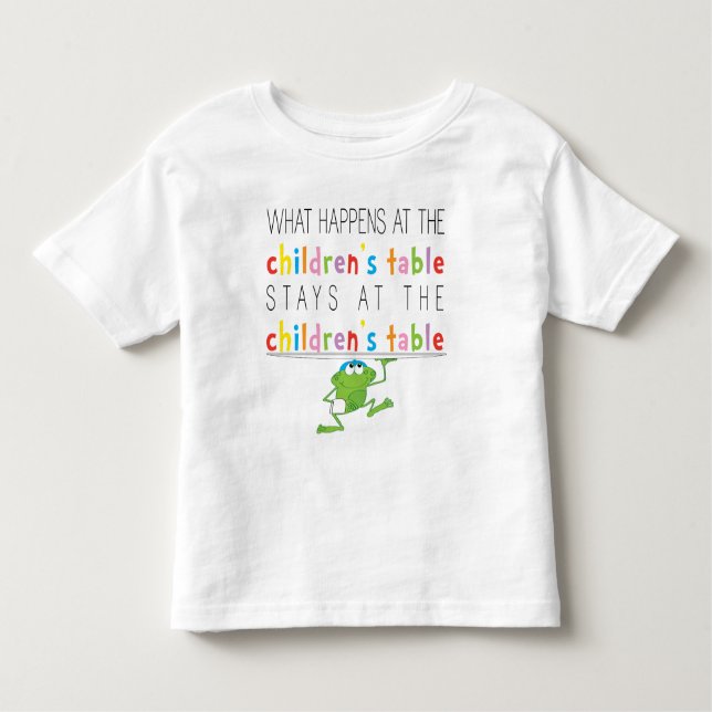 Passover "The Children's Table" Toddler T-Shirt (Front)