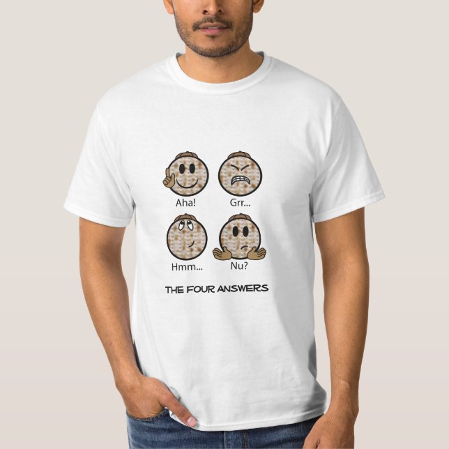 Passover "The Four Answers" White Men's T-Shirt (Front)