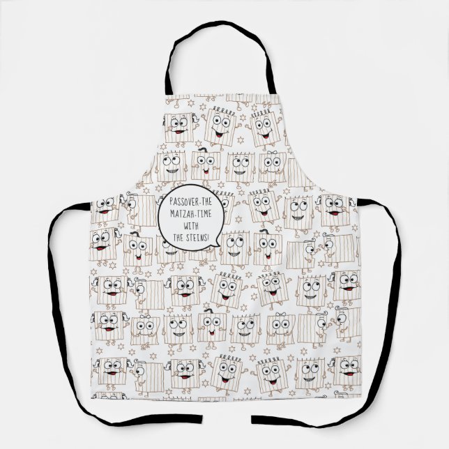 Passover the Matzah Time Apron (Front)